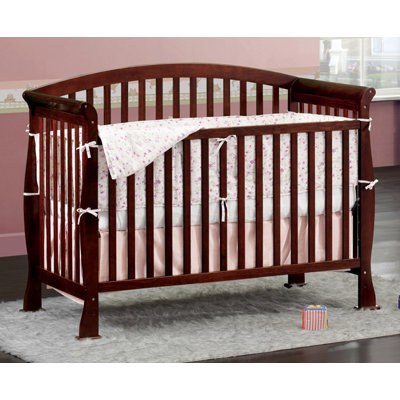 DaVinci Thompson Three Piece Convertible Crib Nursery Set  with Toddler Rail in Cherry