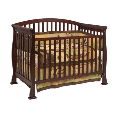 DaVinci Thompson Two Piece Convertible Crib Set with Toddler Rail in Coffee