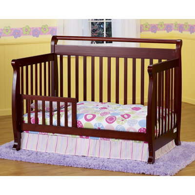 DaVinci Emily 4-in-1 Convertible Crib with Toddler Rail in Cherry
