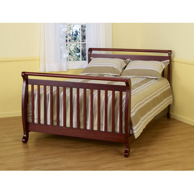 DaVinci Emily 4-in-1 Convertible Crib with Toddler Rail in Cherry