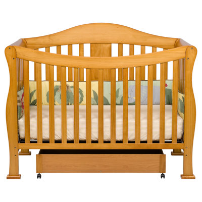 DaVinci Parker Two Piece Convertible Crib Set with Toddler Rail in Natural