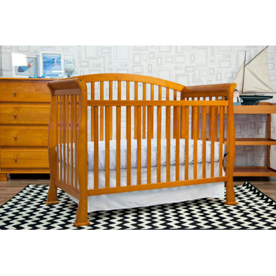 DaVinci Thompson Three Piece Convertible Crib Nursery Set  with Toddler Rail in Oak