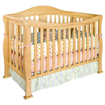 DaVinci Parker 4-in-1 Convertible Crib with Toddler Rail in Cherry Pine