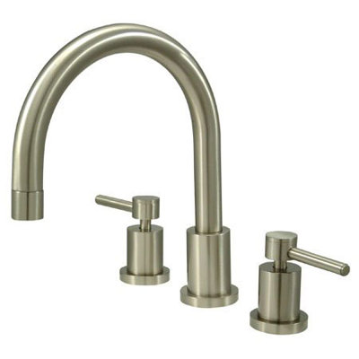 Elements of Design Double Handle Deck Mount Roman Tub Faucet Trim Concord Cross Handle