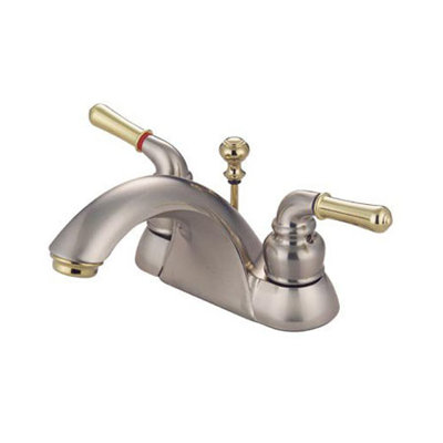Elements of Design St. Charles Centerset Bathroom Faucet with Double Lever Handles