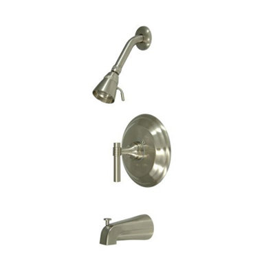 Elements of Design Milano Pressure Balanced Diverter Tub and Shower Faucet with Magellen Lever Handles