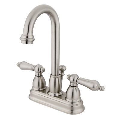 Elements of Design Centerset Bathroom Faucet with Double Lever Handles