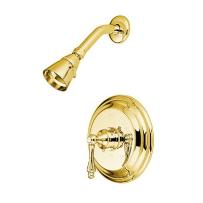 Elements of Design Vintage Thermostatic Pressure Balanced Shower Faucet with Metal Lever Handles