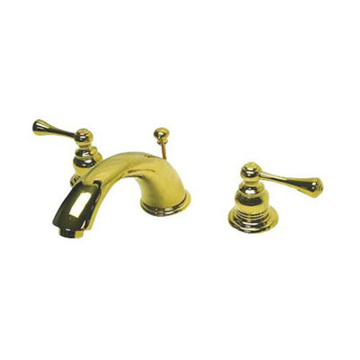 Elements of Design Widespread Bathroom Faucet with Double Lever Handles