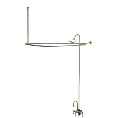 Elements of Design Vintage Volume Control Tub and Shower Faucets with Porcelain Lever Handles