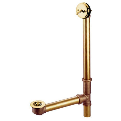 Elements of Design 18" Waste and Overflow Trip Lever with Grid
