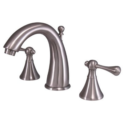 Elements of Design Widespread Bathroom Faucet with Double Lever Handles