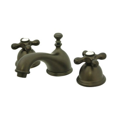Elements of Design Widespread Bathroom Faucet with Double Cross Handles
