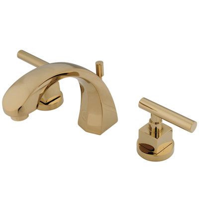 Elements of Design Widespread Bathroom Faucet with Double Lever Handles