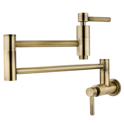 Elements of Design Nuvo Double Handle Wall Mount Pot Filler with Concord Lever Handles