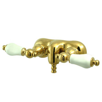 Elements of Design Hot Springs Double Handle Wall Mount Clawfoot Tub Faucet Trim