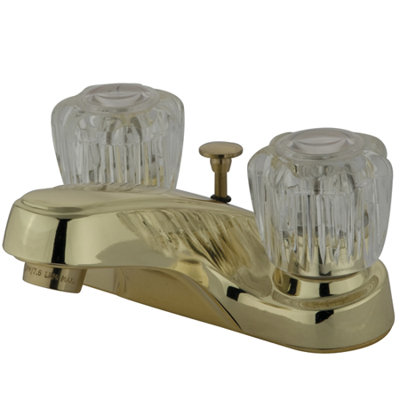 Elements of Design Centerset Bathroom Sink Faucet with Double Knob Handles