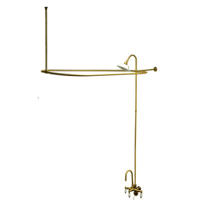 Elements of Design Vintage Shower and Tub Faucet with Porcelain Lever Handles