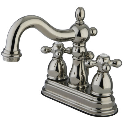 Elements of Design Heritage Centerset Bathroom Faucet with Double Cross Handles