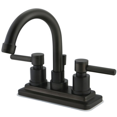 Elements of Design Tampa Centerset Bathroom Faucet with Double Lever Handles