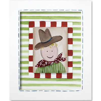 Doodlefish Western Cowboy Framed Giclee Wall Art