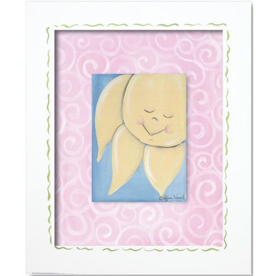 Doodlefish Moon and Star Sun Framed Giclee Wall Art