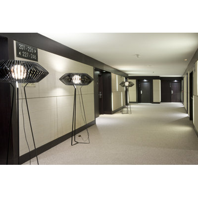 Arturo Alvarez V One Light Floor Lamp in Black