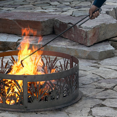 P & D Metal Works Pine and Bough Fire Ring