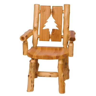 Fireside Lodge Traditional Cedar Log 5 Piece Dining Set