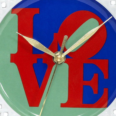 PS Collection Robert Indiana "Love" Porcelain Wall Clock