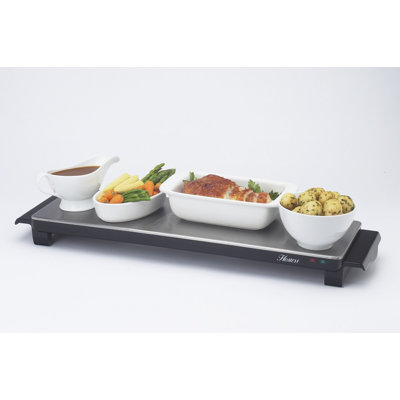 Hostess Aficionado Cordless Hot Tray in Brushed Steel
