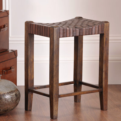 William Sheppee Saddler 26" Counter Stool in Walnut Stain