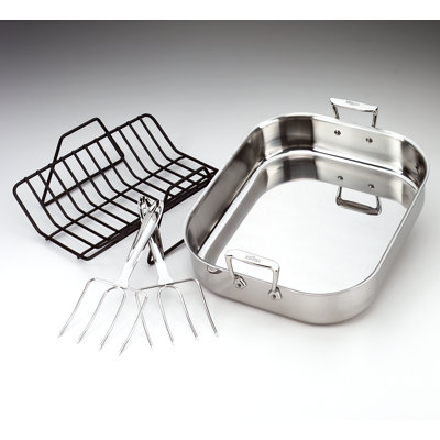 All-Clad Stainless Large Roasting Pan with Rack