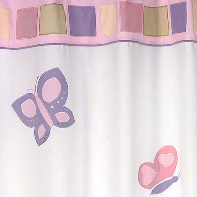 Sweet Jojo Designs Butterfly Pink and Purple Collection Shower Curtain 
