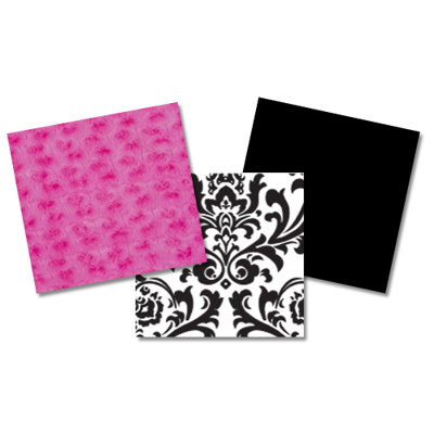 Sweet Jojo Designs Isabella Hot Pink, Black and White Collection 9pc Crib Bedding Set 
