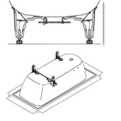 Kaldewei Centro Duo 18.5" x 66.93" Oval Bath Tub in White