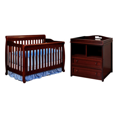 AFG Furniture Athena Amy Crib with 2-Drawer Changer Dresser