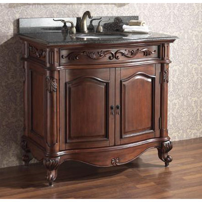 Avanity Provence 37" Bathroom Vanity in Distressed Antique Cherry