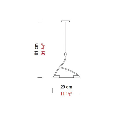 Zaneen Lighting Wing 1 Light Pendant