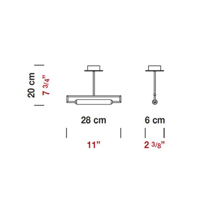 Zaneen Lighting Glim 1 Light Semi Flush