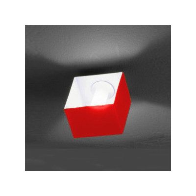 Zaneen Lighting Domino One Light Flush Mount  /  Wall Sconce in Metallic Gray