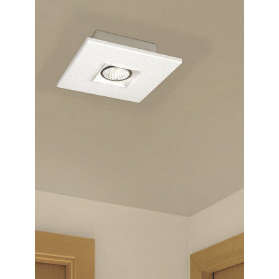 Zaneen Lighting Polifemo 7.75" Flush Mount with White Glass