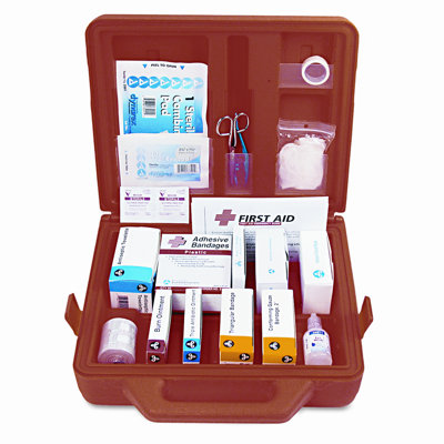 Acme United Corporation First Aid Kit for 50 People, 141 Pieces, OSHA/ANSI Compliant, Plastic Case                                                   