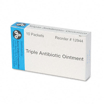 Acme United Corporation Antibiotic Ointment, Refill, 10 Tubes Per Box                                                                                