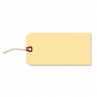 Avery Consumer Products Shipping Tag w/Reinforced Eyelet, Paper/Twine, 5-1/4 x 2-5/8, Manila, 1000/Pack                                              