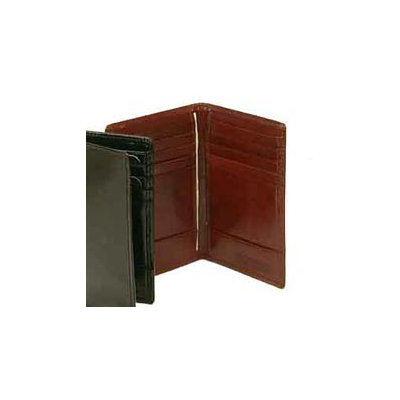 Bond Street, LTD. Hand Stained Italian Leather Business Card Caddy Wallet