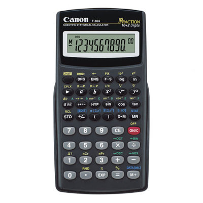 Canon Scientific/Statistical Calc, 158 Fun, 3"x5-3/5"x2/5", Black
