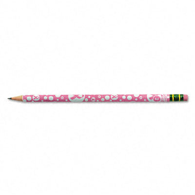 Dixon&reg; Ticonderoga Breast Cancer Awareness Woodcase Pencil, Hb #2, 12/Pack