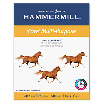 Hammermill Fore MP Office Machine Paper, 96 Brightness, 20lb, Letter, 5,000 Sheets/Carton