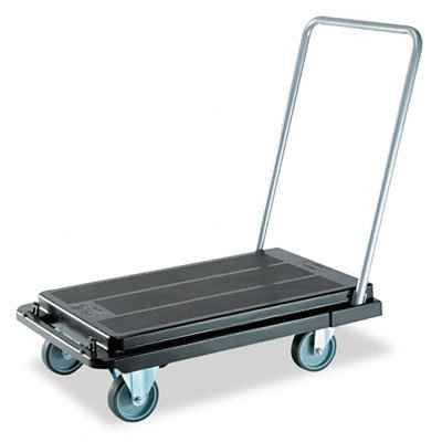 Deflect-O Corporation Heavy-Duty Platform Cart, 500lb Capacity, 20-9/10w x 32-5/8d x 9h, Black                                                     